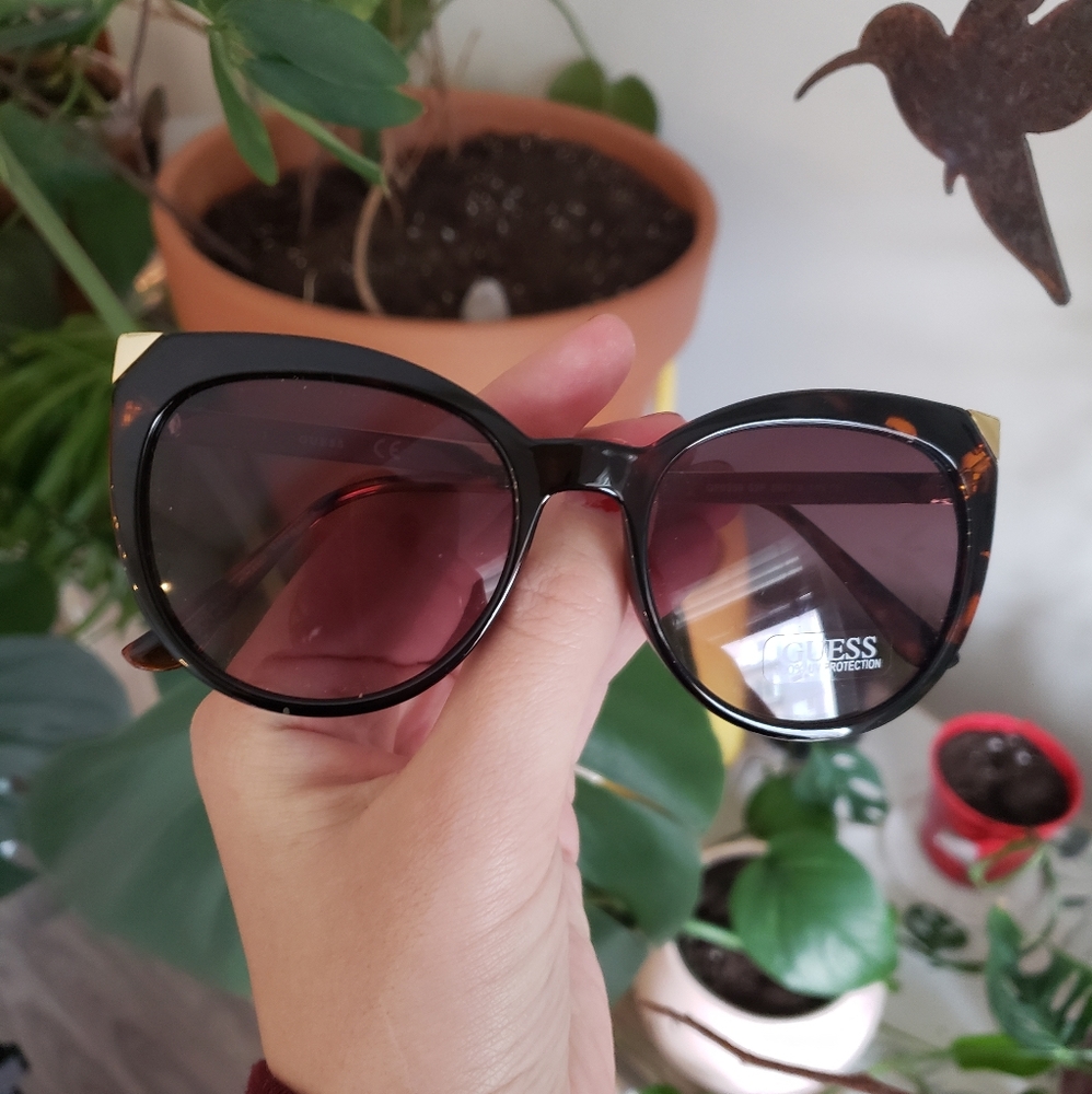 Guess Brand Cat Eye Tortoise Shell Sunglasses